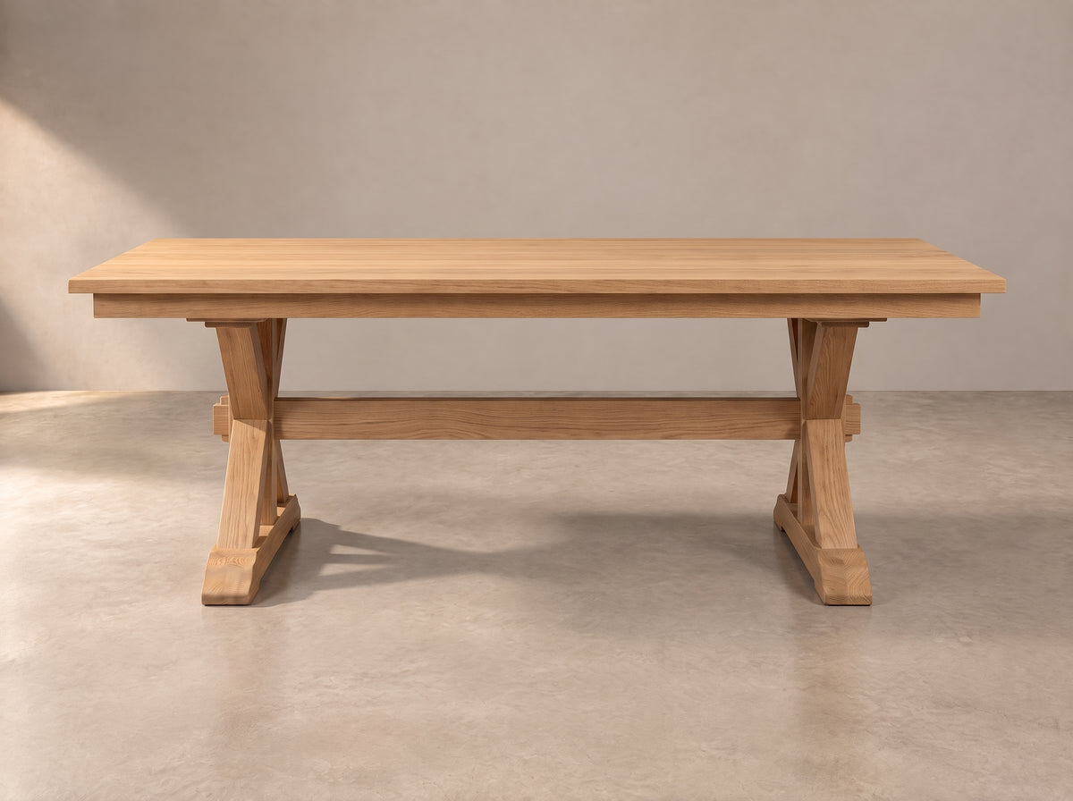 The Cascade Table — solid wood dining table, handcrafted in the USA with Danner Furniture