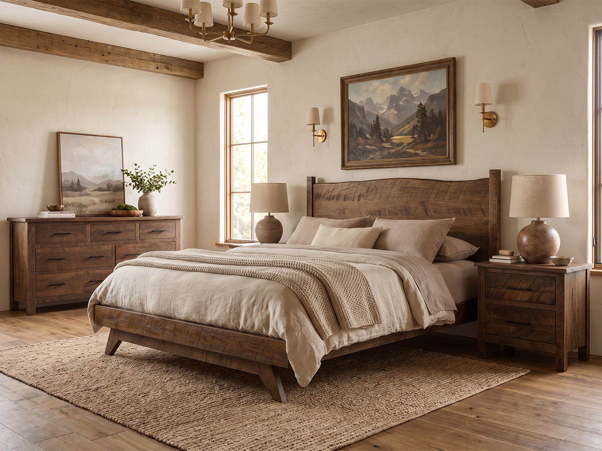 The Century Bed — solid wood platform bed, handcrafted in the USA with Danner Furniture