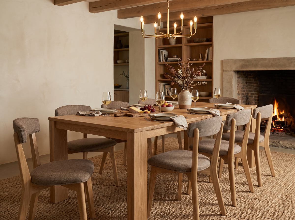 The Hearth Table — solid wood dining table, handcrafted in the USA with Danner Furniture