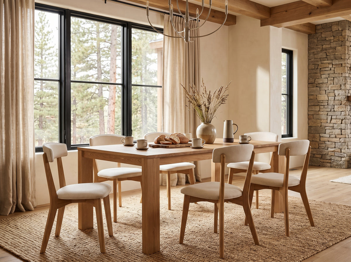 The Hearth Table — solid wood dining table, handcrafted in the USA with Danner Furniture