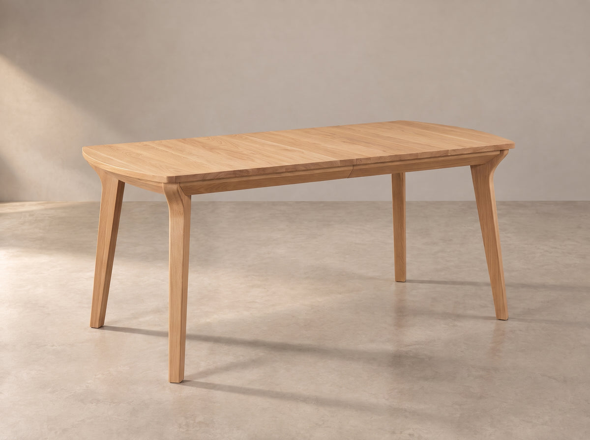 The Larkspur Table β solid wood dining table, handcrafted in the USA with Danner Furniture