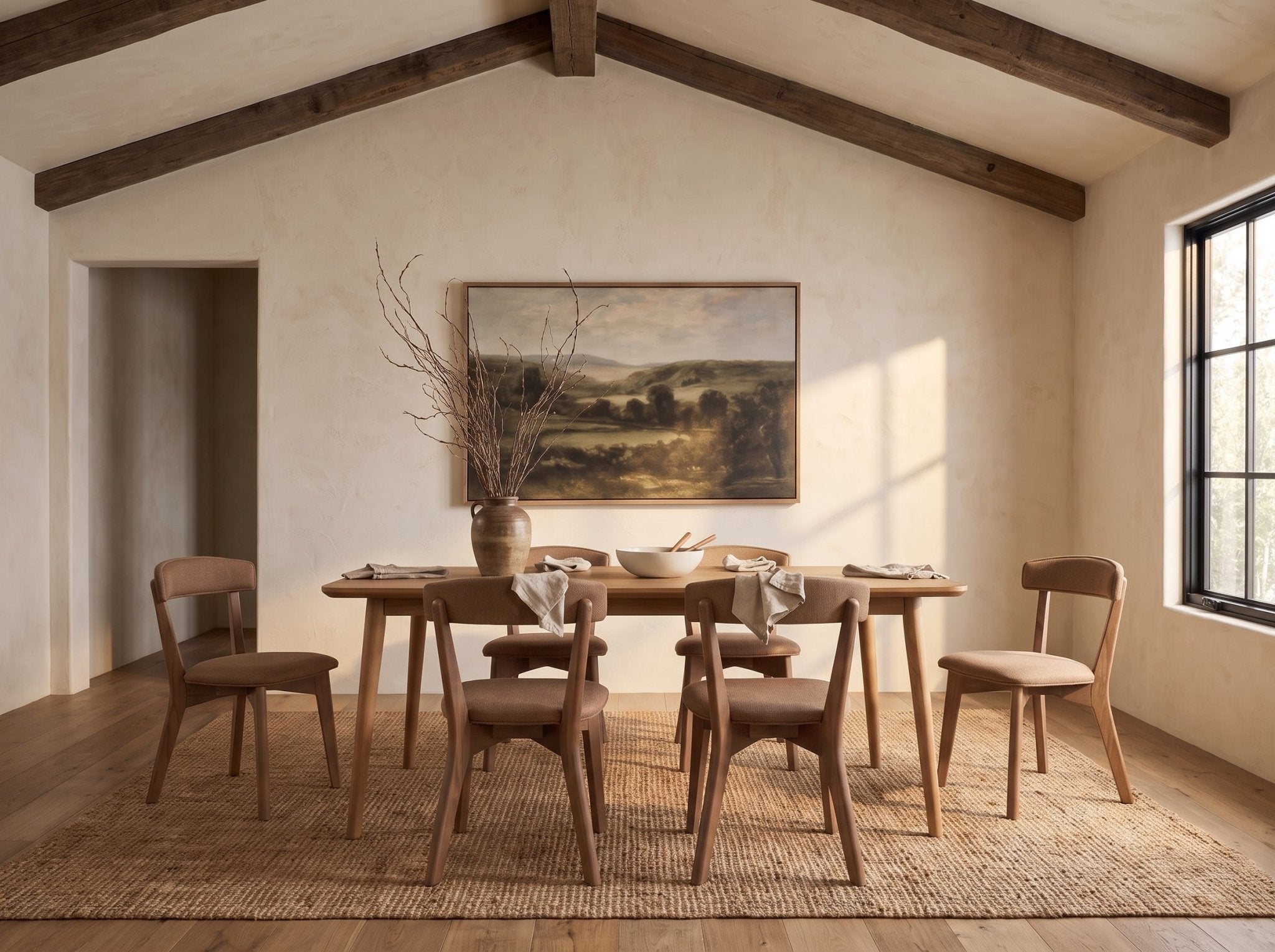 The Meridian Table โ solid wood dining table, handcrafted in the USA by Danner Furniture