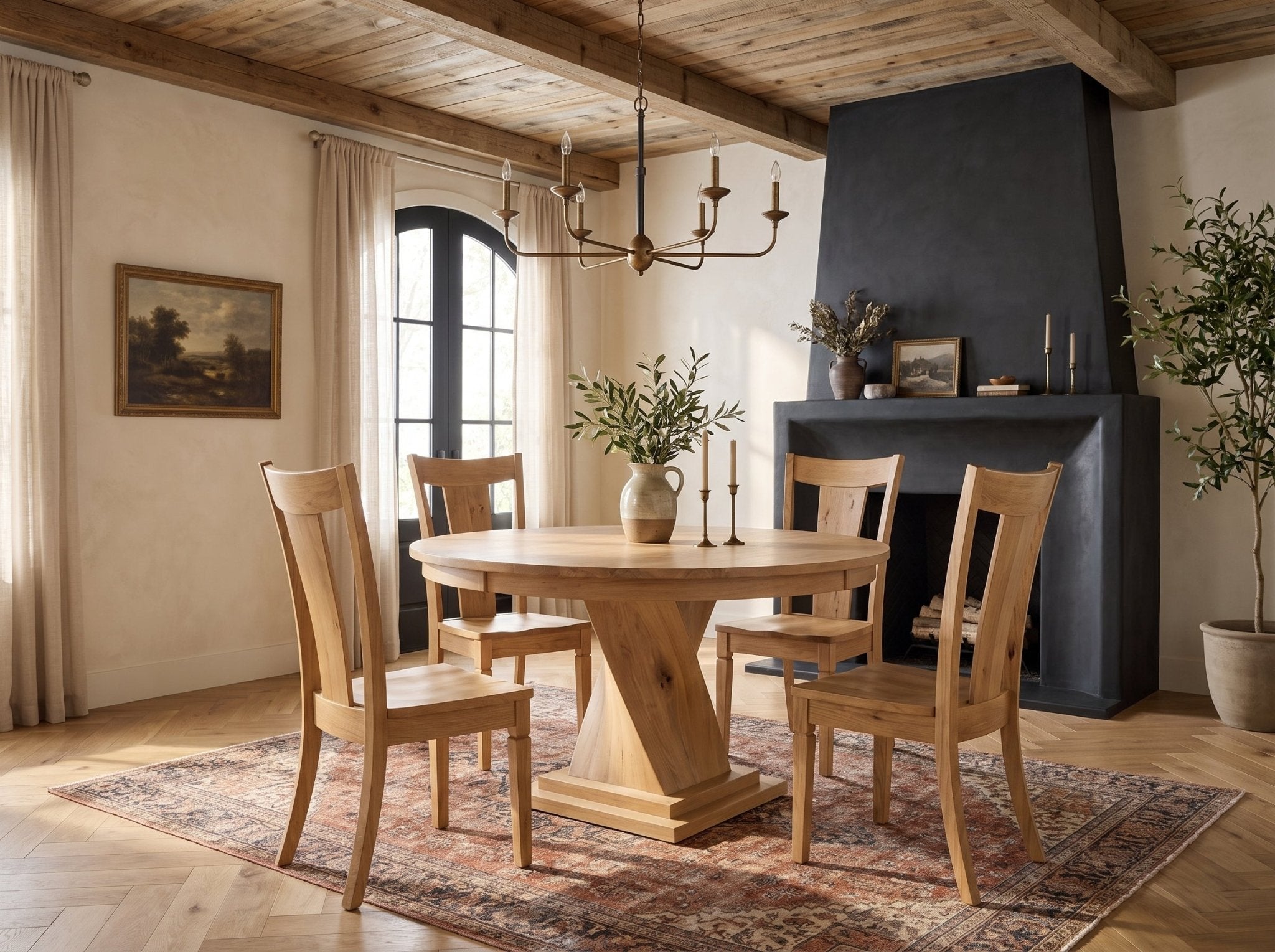 The Telluride Table — solid wood dining table, handcrafted in the USA by Danner Furniture