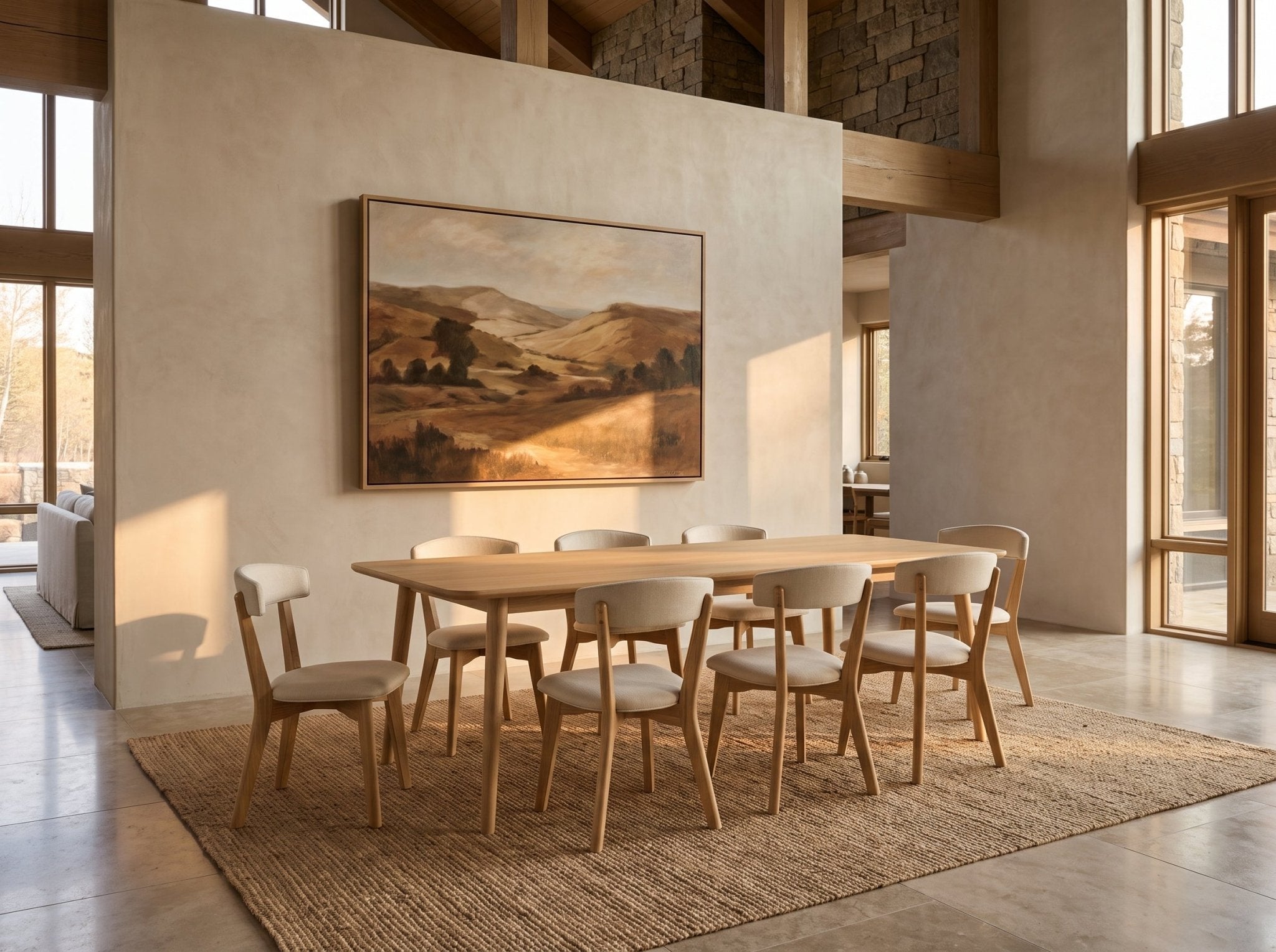 The Meridian Table โ solid wood dining table, handcrafted in the USA by Danner Furniture
