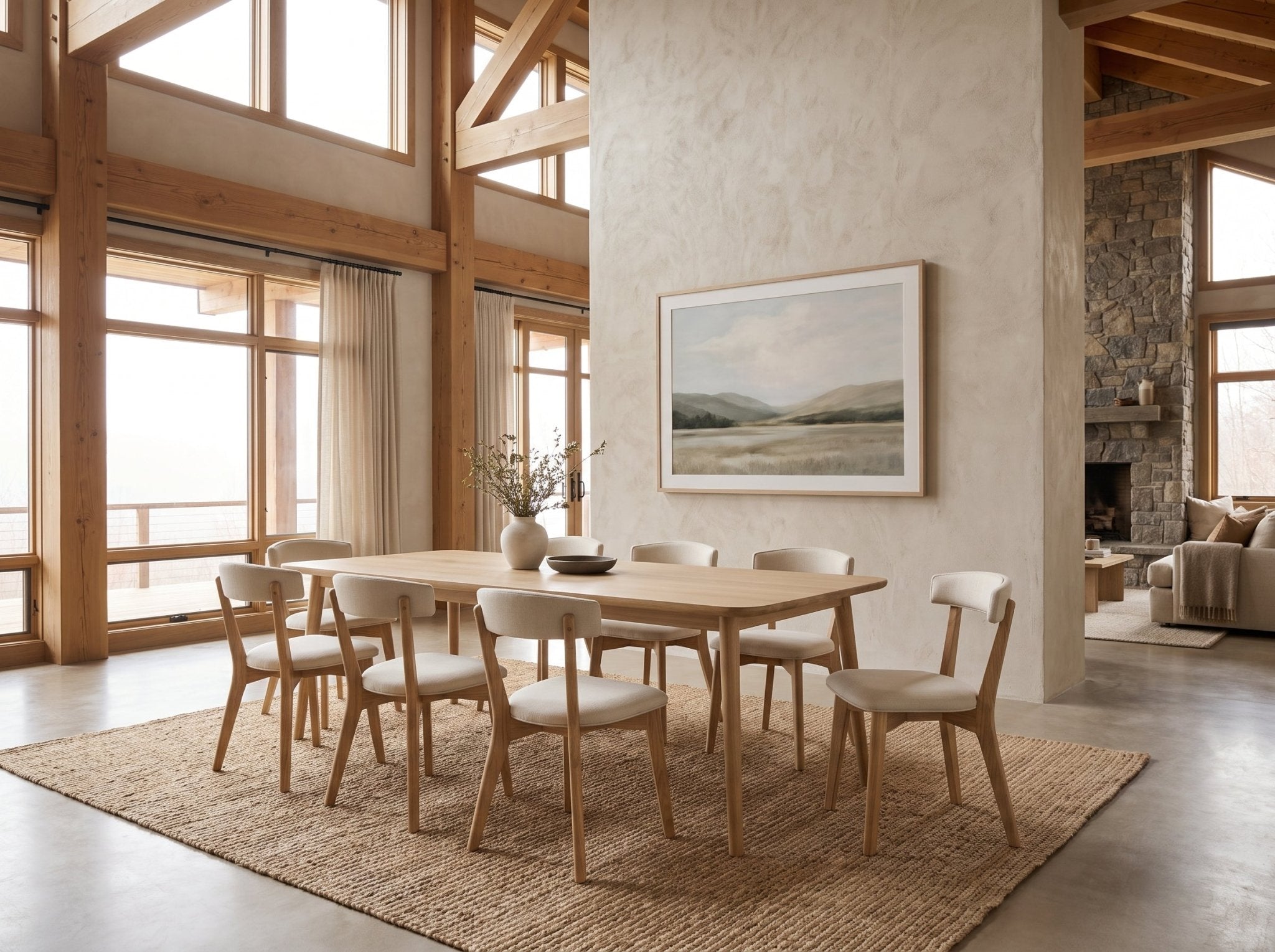 The Meridian Table โ solid wood dining table, handcrafted in the USA by Danner Furniture