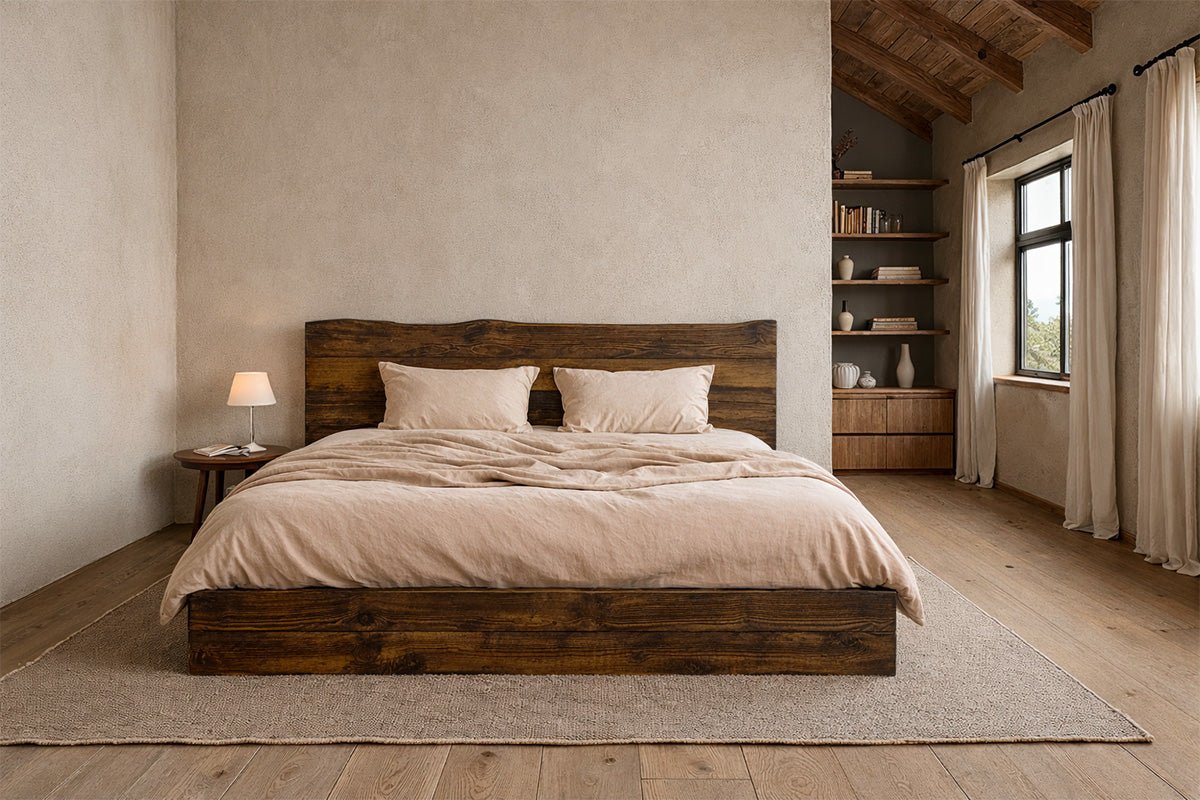 The Live Edge River Bed - Danner Furniture #color_weathered-railcar