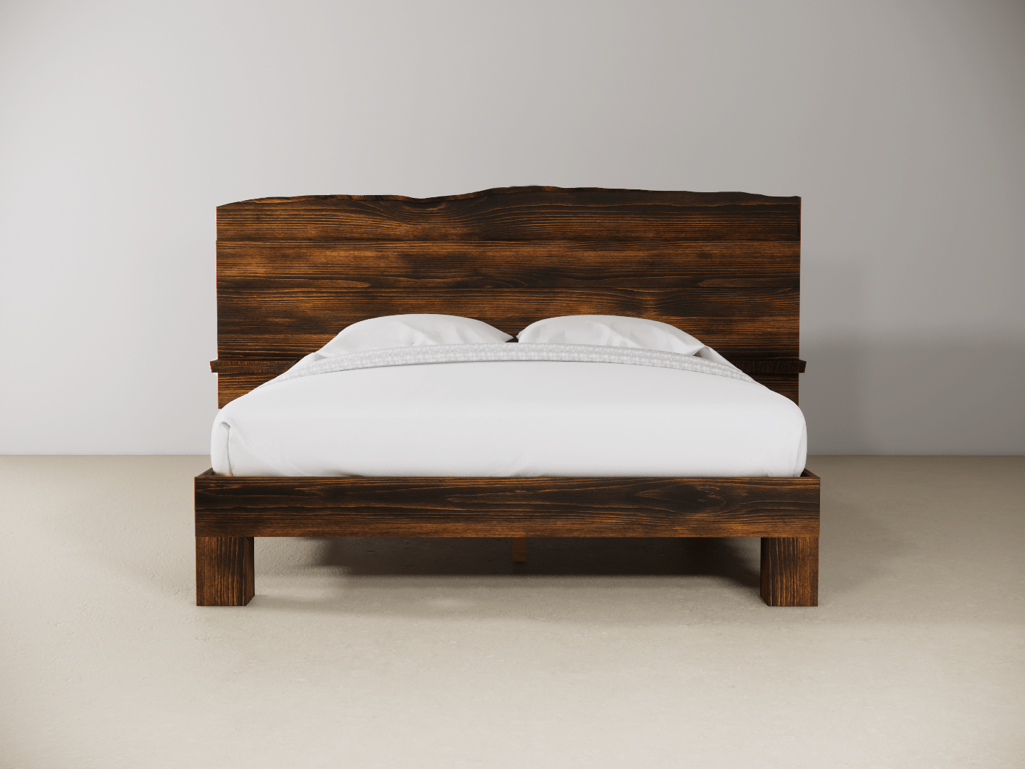 The Extended Rampart Live Edge Bed - Danner Furniture