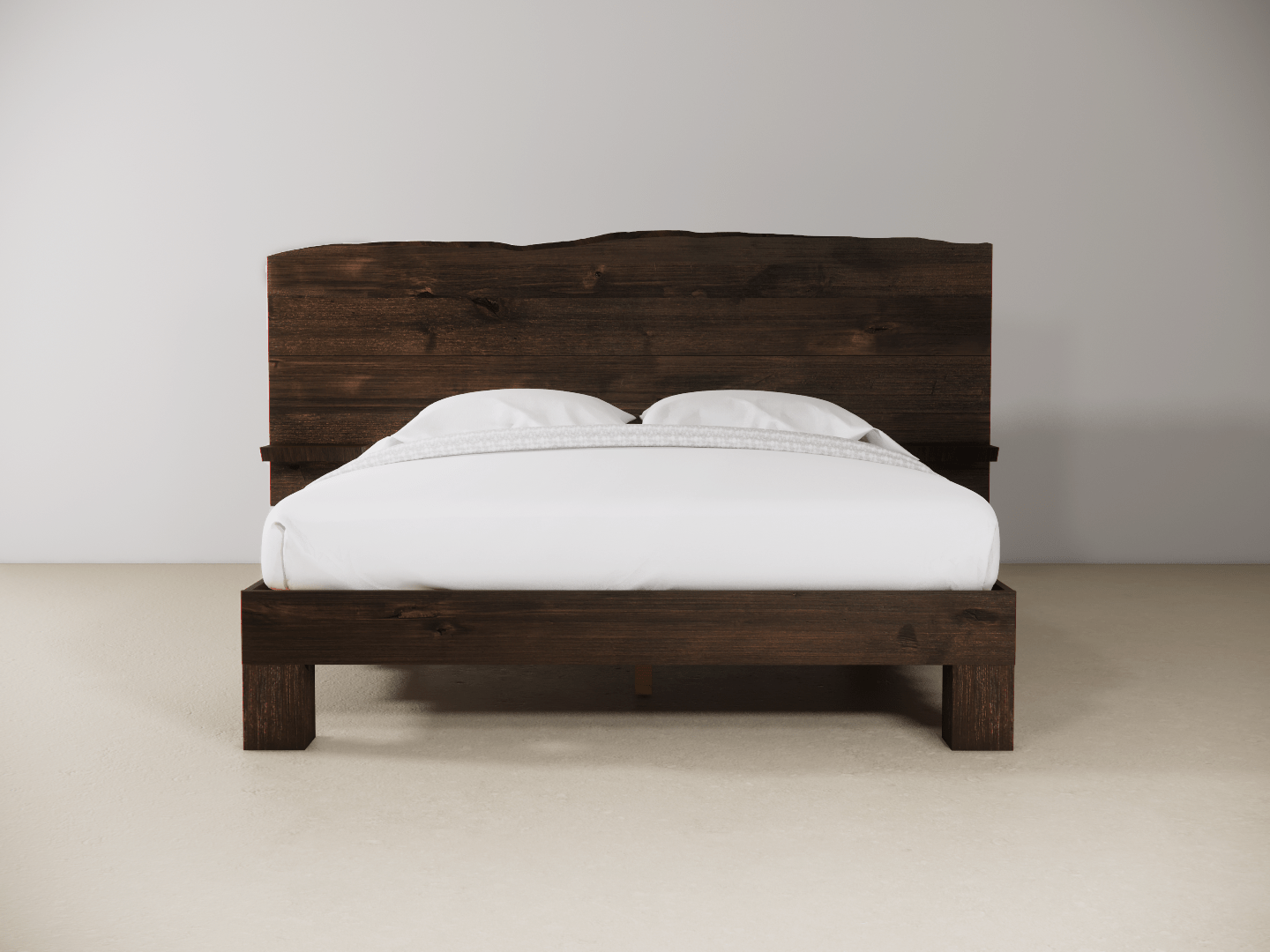 The Extended Rampart Live Edge Bed - Danner Furniture