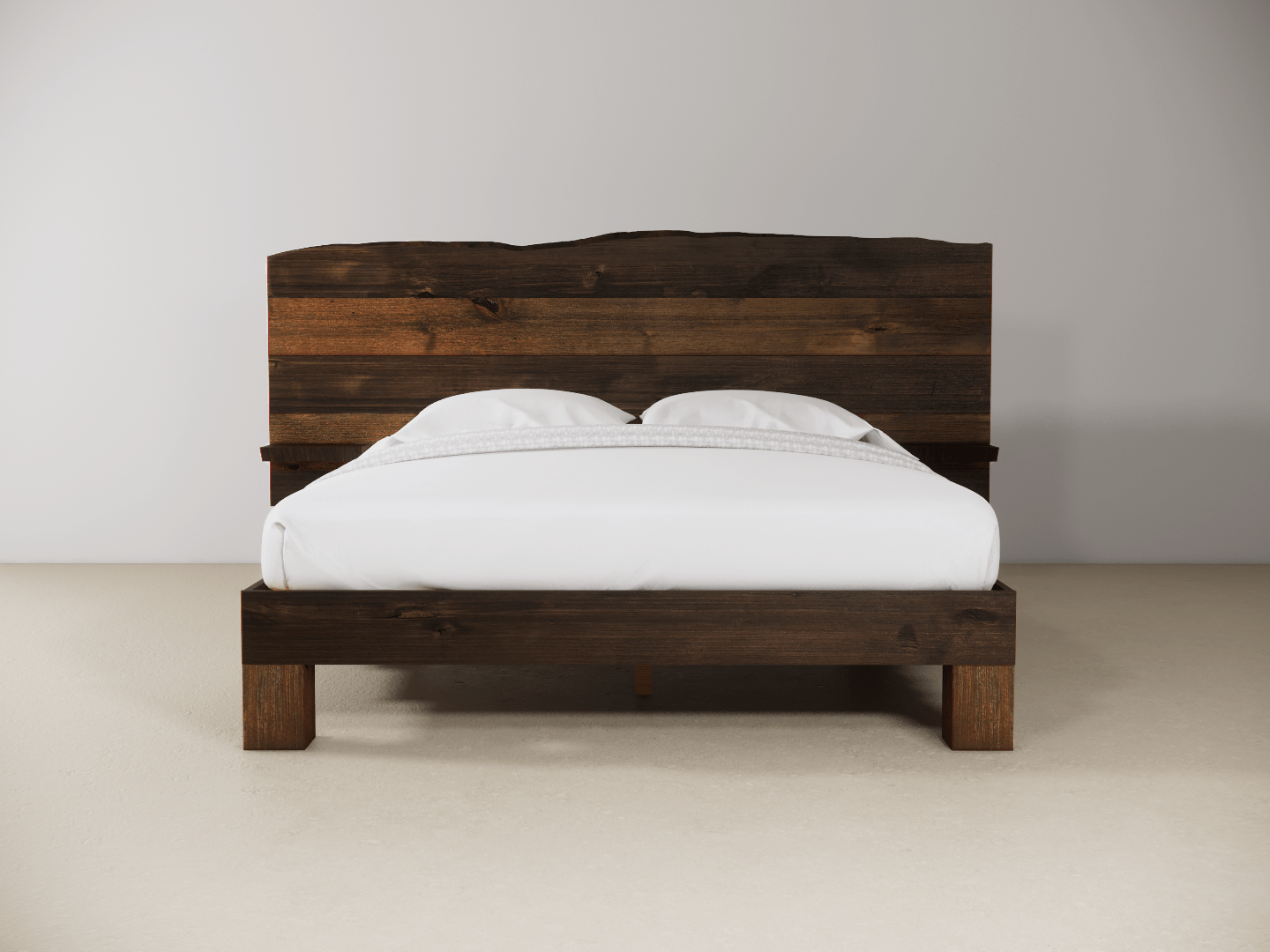 The Extended Rampart Live Edge Bed - Danner Furniture