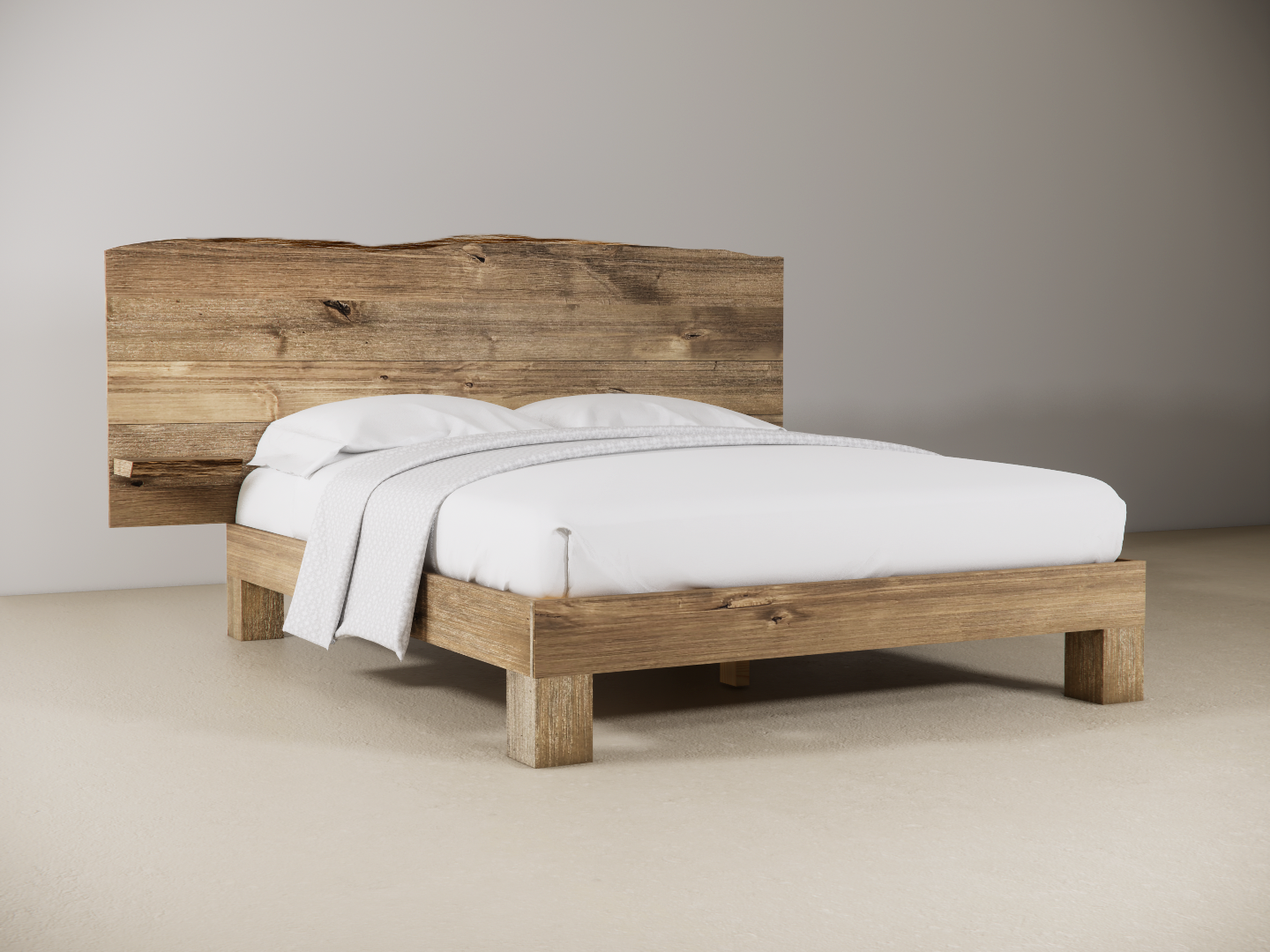 The Extended Rampart Live Edge Bed - Danner Furniture