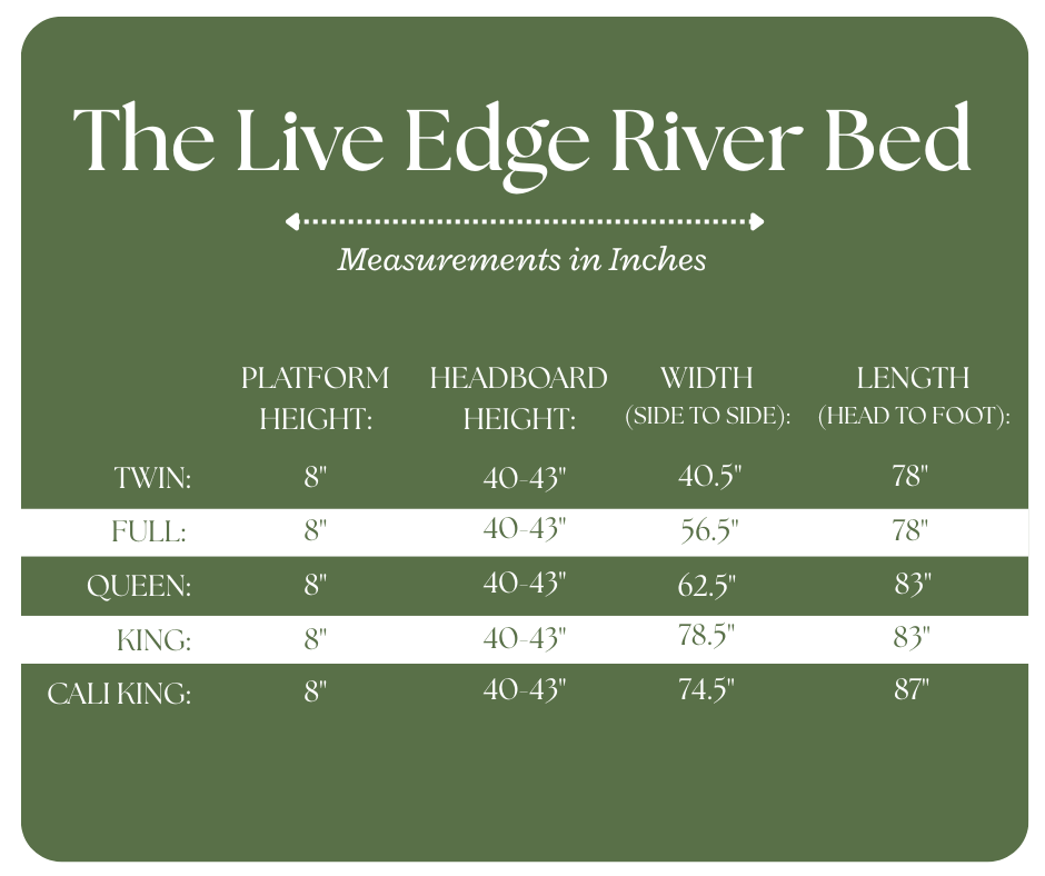 The Live Edge River Bed - Danner Furniture
