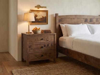 The 3 Drawer Nightstand — solid wood nightstand, handcrafted in the USA with Danner Furniture 