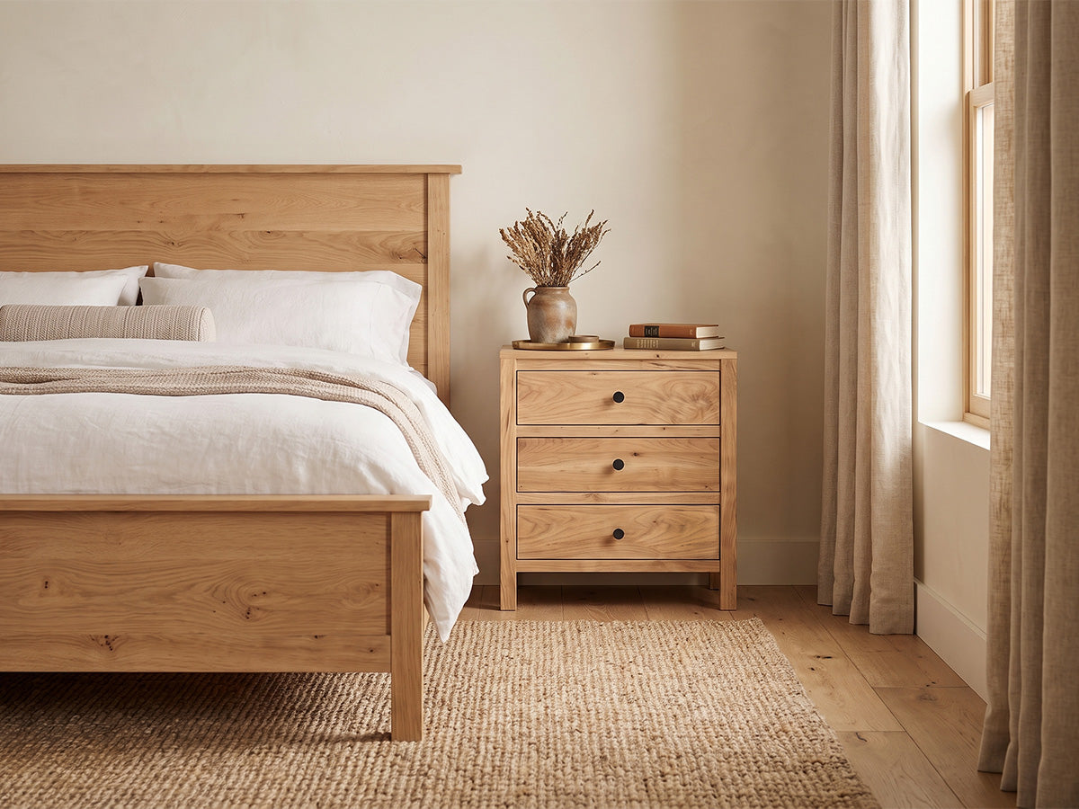 The 3 Drawer Nightstand — solid wood nightstand, handcrafted in the USA with Danner Furniture 