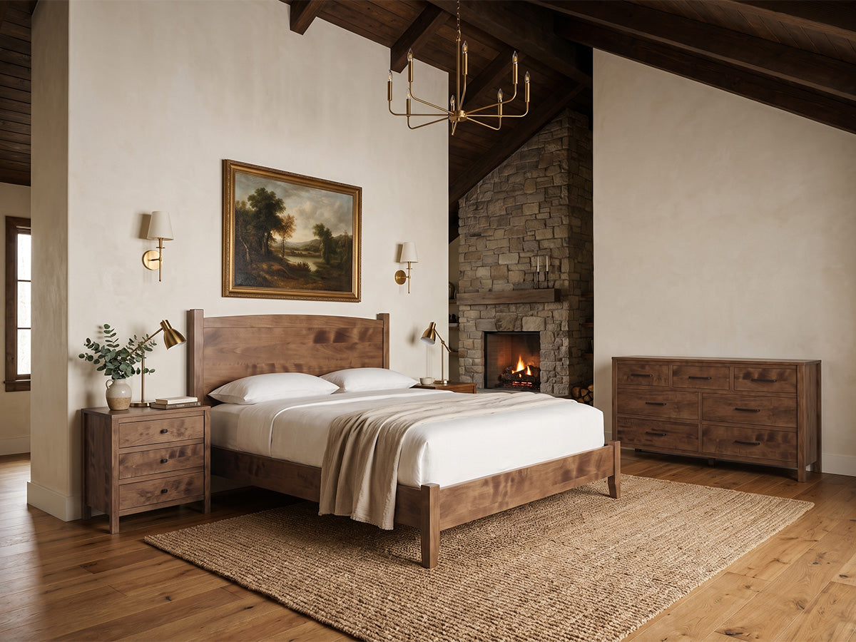 The Foothills Bed — solid wood bed, handcrafted in the USA with Danner Furniture 