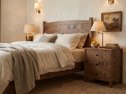 The Foothills Bed — solid wood bed, handcrafted in the USA with Danner Furniture 