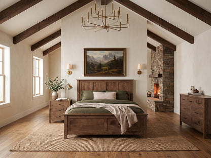 The Monument Bed — solid wood bed, handcrafted in the USA with Danner Furniture 