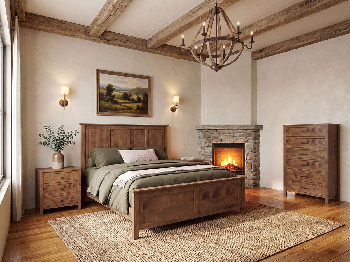 The Monument Bed — solid wood bed, handcrafted in the USA with Danner Furniture 
