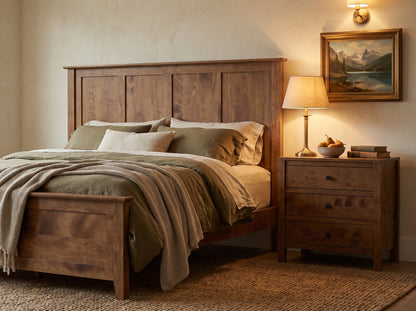 The Monument Bed — solid wood bed, handcrafted in the USA with Danner Furniture 