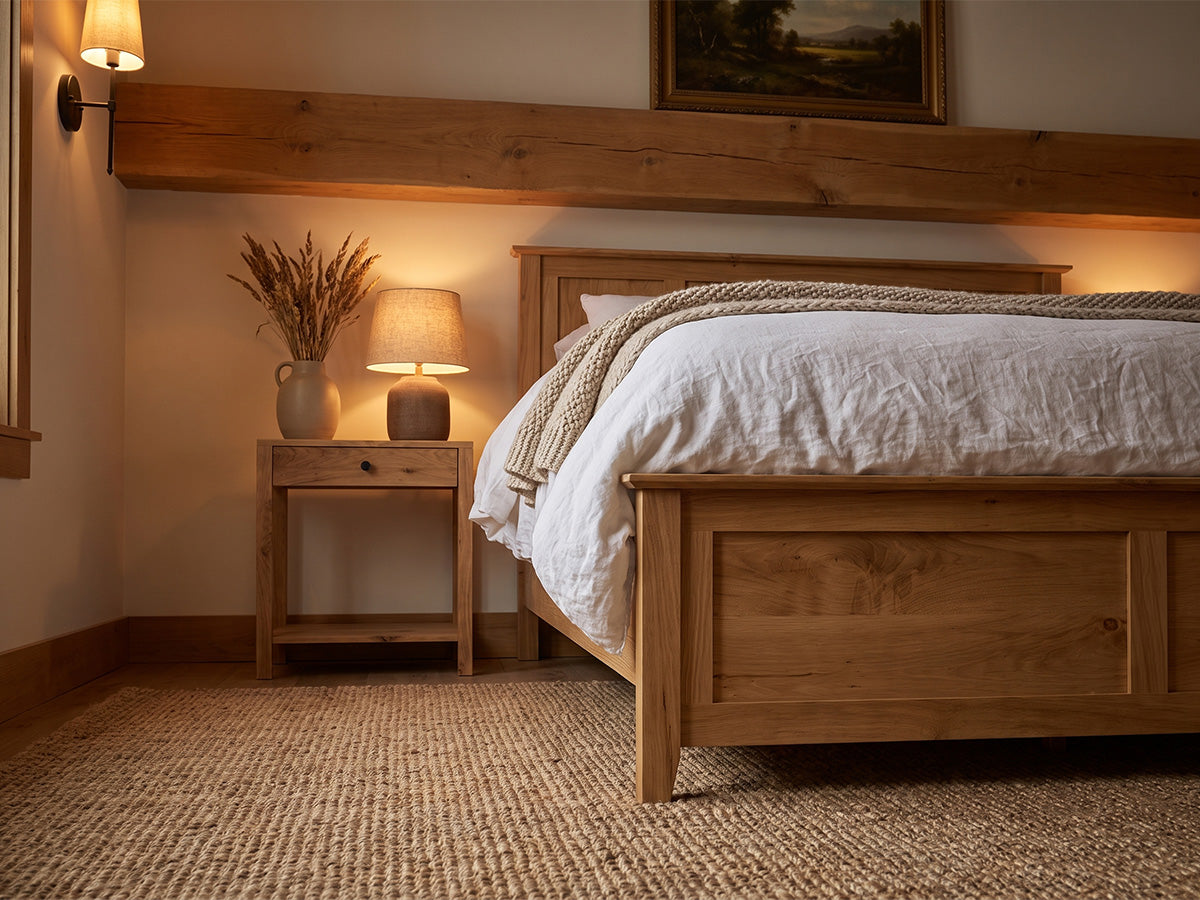 The Monument Bed — solid wood bed, handcrafted in the USA with Danner Furniture 