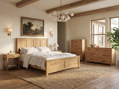 The Monument Bed — solid wood bed, handcrafted in the USA with Danner Furniture 