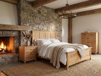 The Monument Bed — solid wood bed, handcrafted in the USA with Danner Furniture 