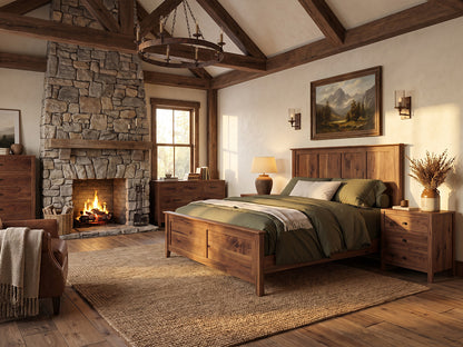 The Monument Bed — solid wood bed, handcrafted in the USA with Danner Furniture 