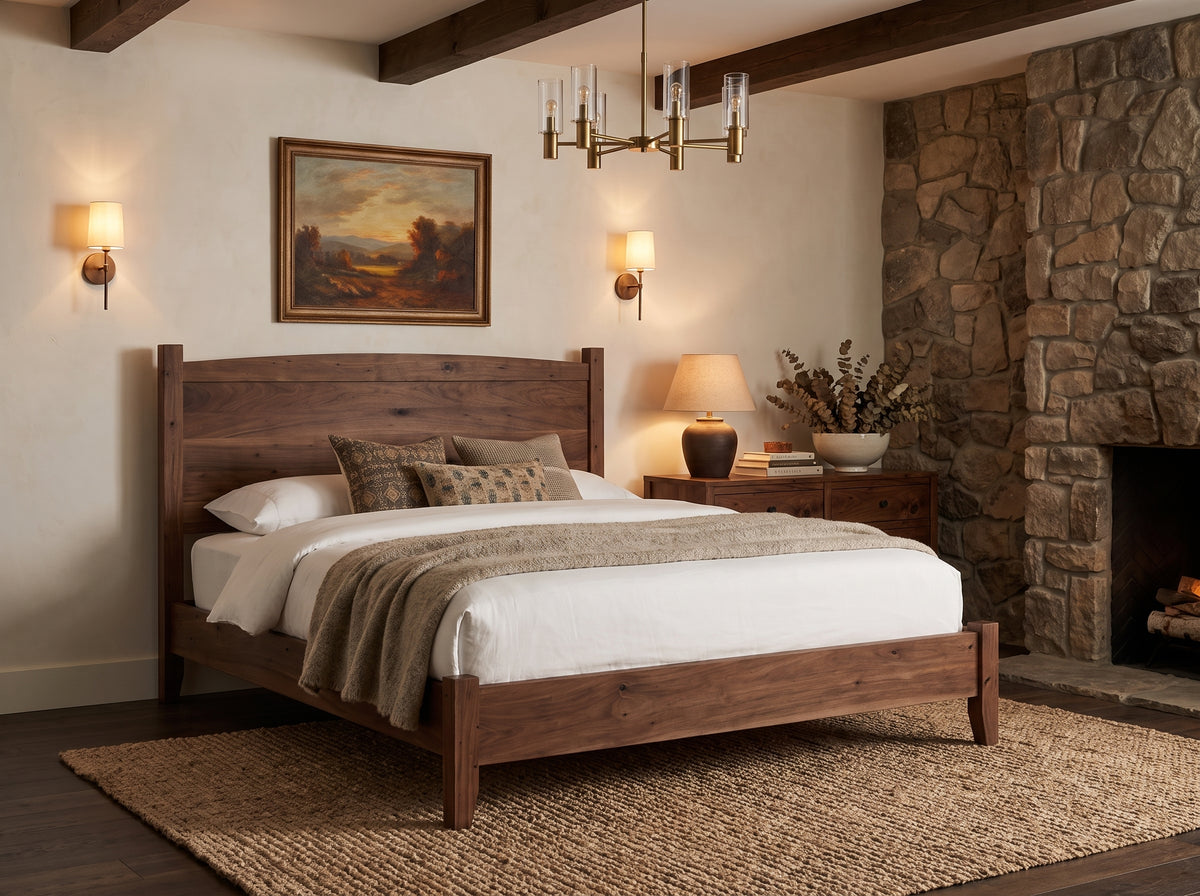The Foothills Bed — solid wood bed, handcrafted in the USA with Danner Furniture 