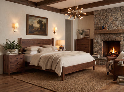 The Foothills Bed — solid wood bed, handcrafted in the USA with Danner Furniture 