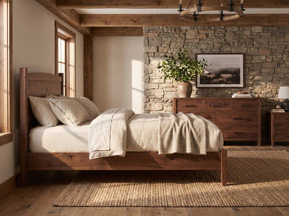 The Foothills Bed — solid wood bed, handcrafted in the USA with Danner Furniture 