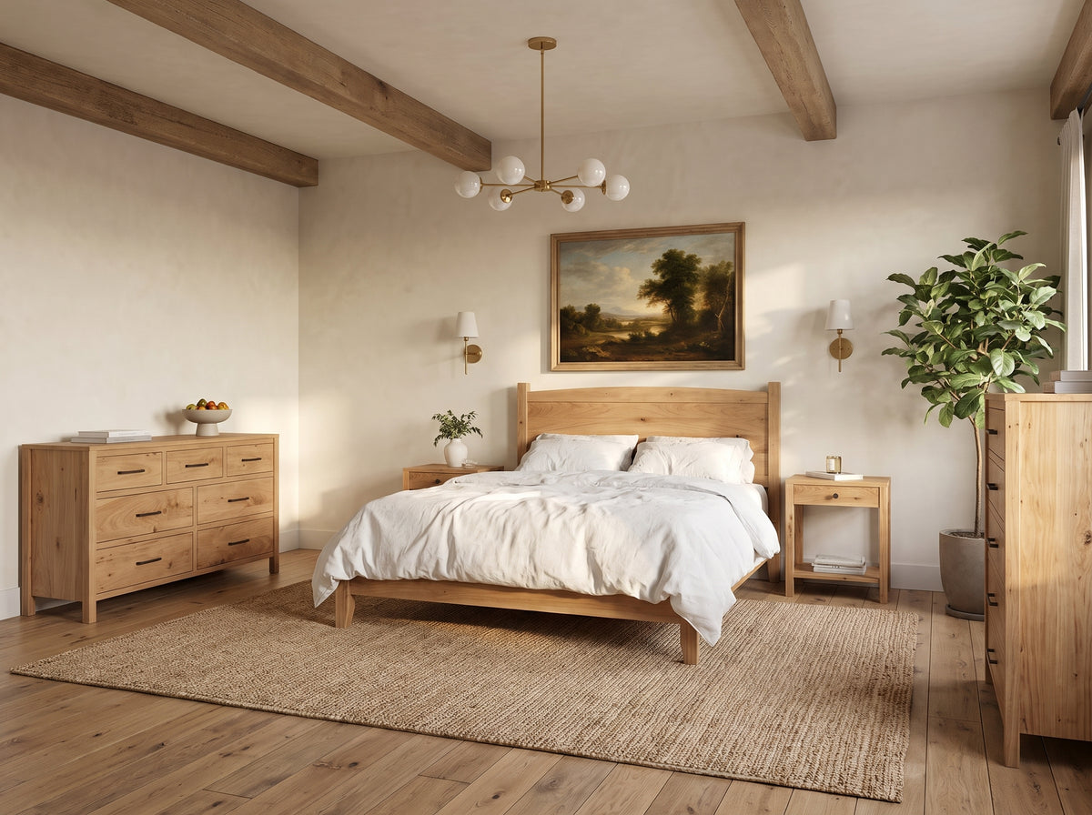The Foothills Bed — solid wood bed, handcrafted in the USA with Danner Furniture 