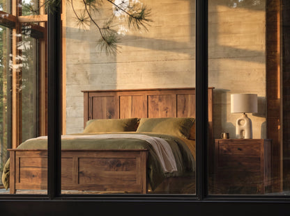 The Monument Bed — solid wood bed, handcrafted in the USA with Danner Furniture 