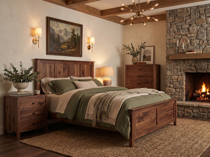 The Monument Bed — solid wood bed, handcrafted in the USA with Danner Furniture 