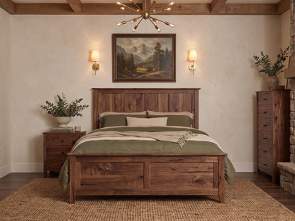 The Monument Bed — solid wood bed, handcrafted in the USA with Danner Furniture 