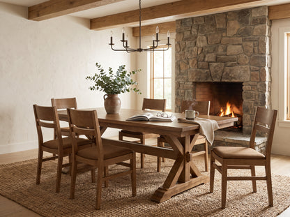 The Cascade Table — solid wood dining table, handcrafted in the USA with Danner Furniture 