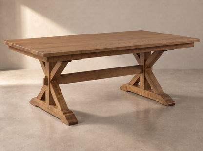 The Cascade Table — solid wood dining table, handcrafted in the USA with Danner Furniture 
