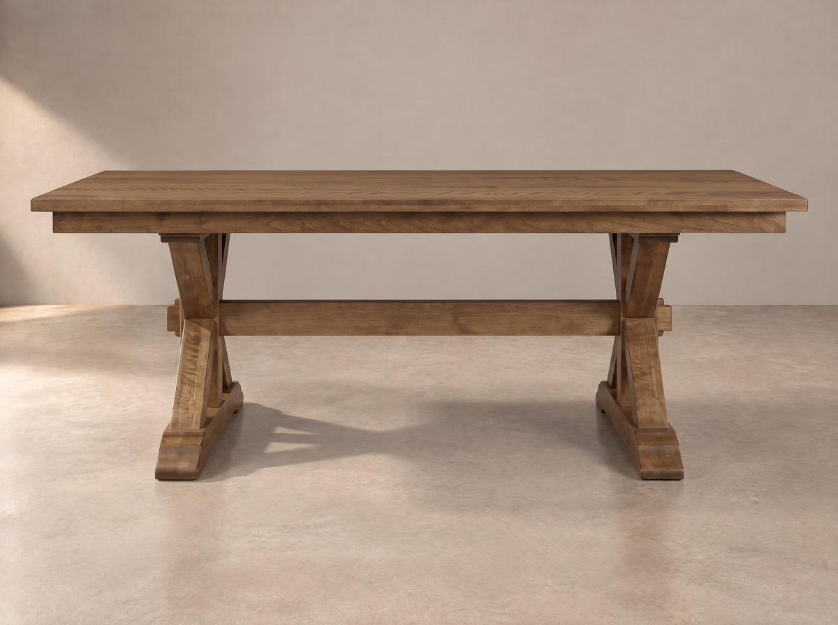 The Cascade Table — solid wood dining table, handcrafted in the USA with Danner Furniture 