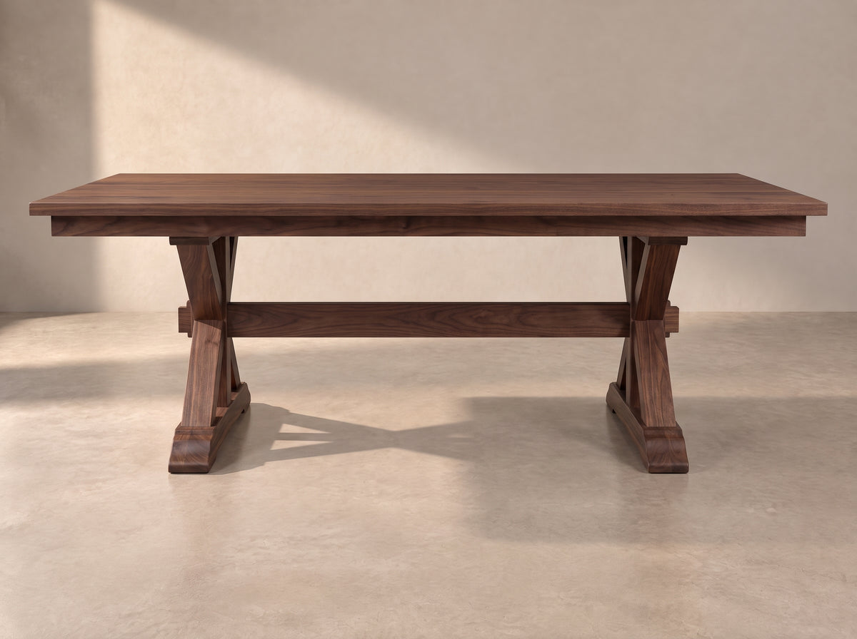The Cascade Table — solid wood dining table, handcrafted in the USA with Danner Furniture 