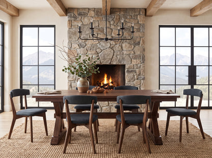 The Cascade Table — solid wood dining table, handcrafted in the USA with Danner Furniture 