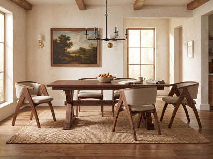 The Cascade Table — solid wood dining table, handcrafted in the USA with Danner Furniture 
