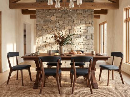 The Cascade Table — solid wood dining table, handcrafted in the USA with Danner Furniture 
