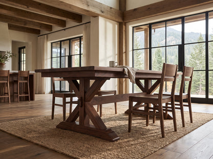 The Cascade Table — solid wood dining table, handcrafted in the USA with Danner Furniture 