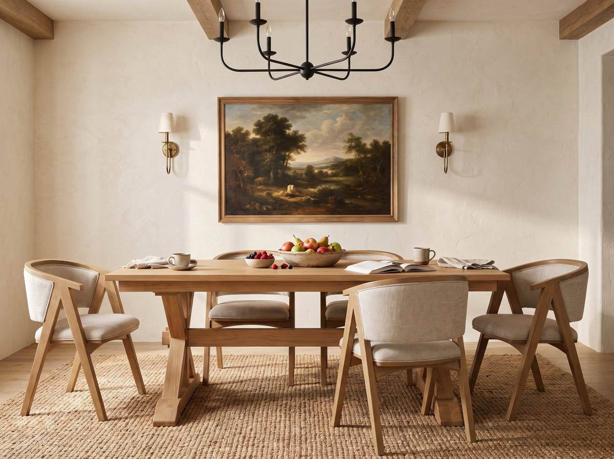 The Cascade Table — solid wood dining table, handcrafted in the USA with Danner Furniture 