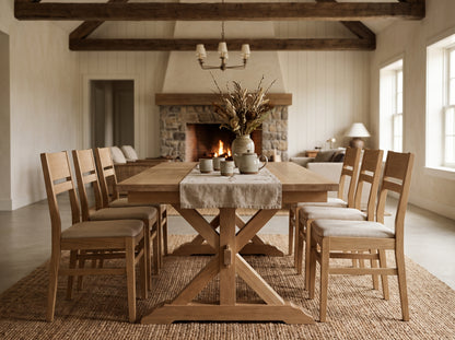 The Cascade Table — solid wood dining table, handcrafted in the USA with Danner Furniture 