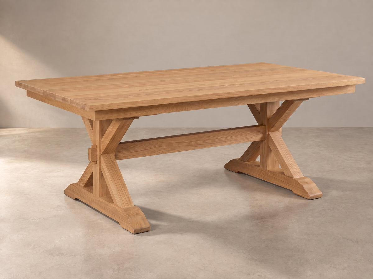 The Cascade Table — solid wood dining table, handcrafted in the USA with Danner Furniture 