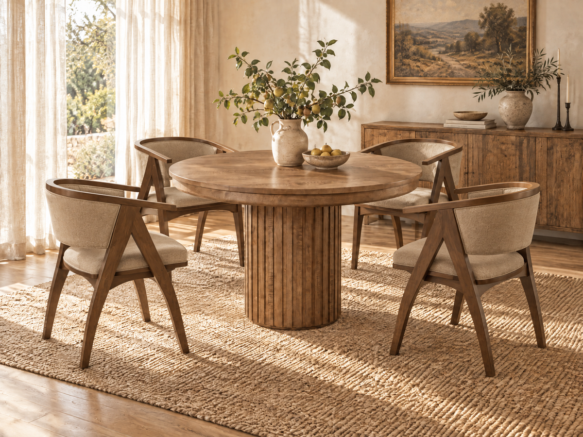 The Jacobs Table — solid wood dining table, handcrafted in the USA with Danner Furniture 