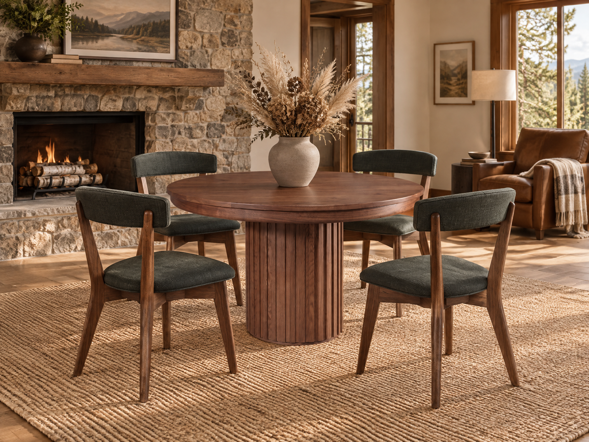 The Jacobs Table — solid wood dining table, handcrafted in the USA with Danner Furniture 