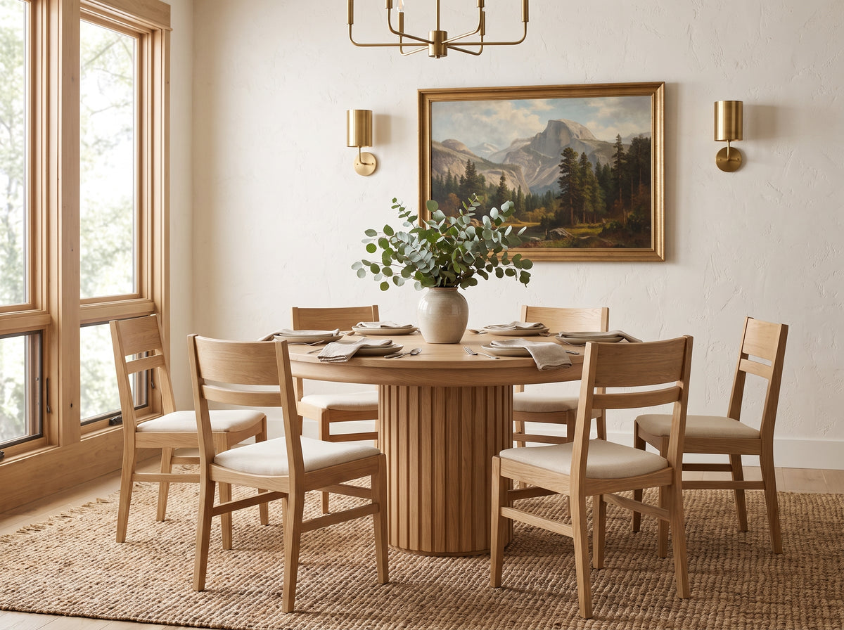The Jacobs Table — solid wood dining table, handcrafted in the USA with Danner Furniture 