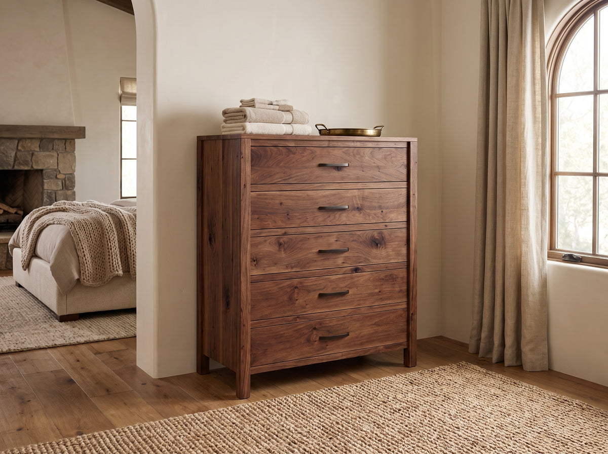 The 5 Drawer Chest - Solid Wood made in the USA with Danner Furniture 