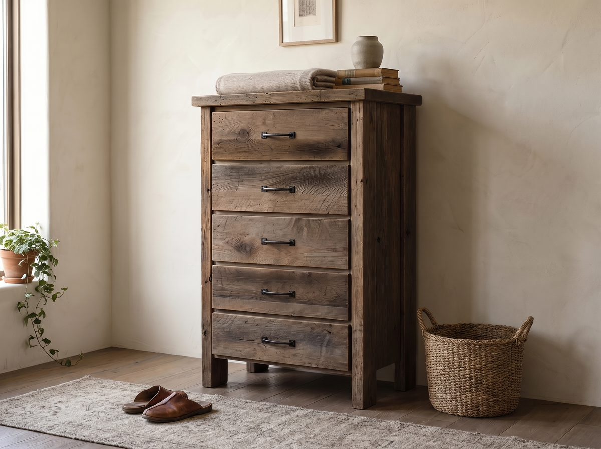 Reclaimed Oak Wood Chest - Made in the USA