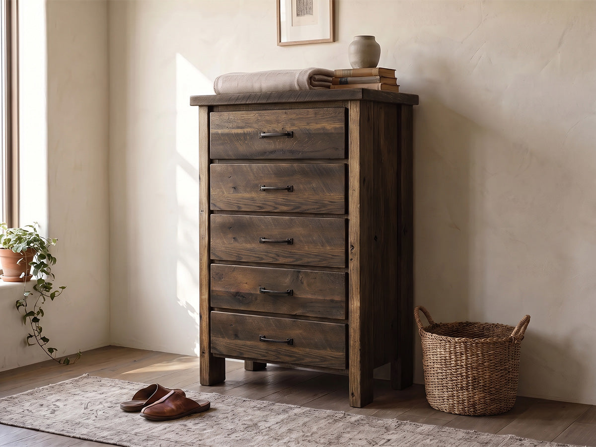 Reclaimed Oak Wood Chest - Made in the USA